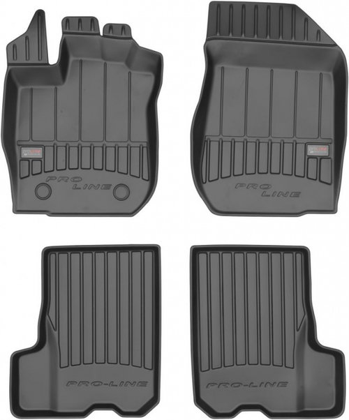 Set Covorase Auto Cauciuc Negro Dacia Sandero 2 2012→ Pro Line Tip Tavita 3D 3D408746