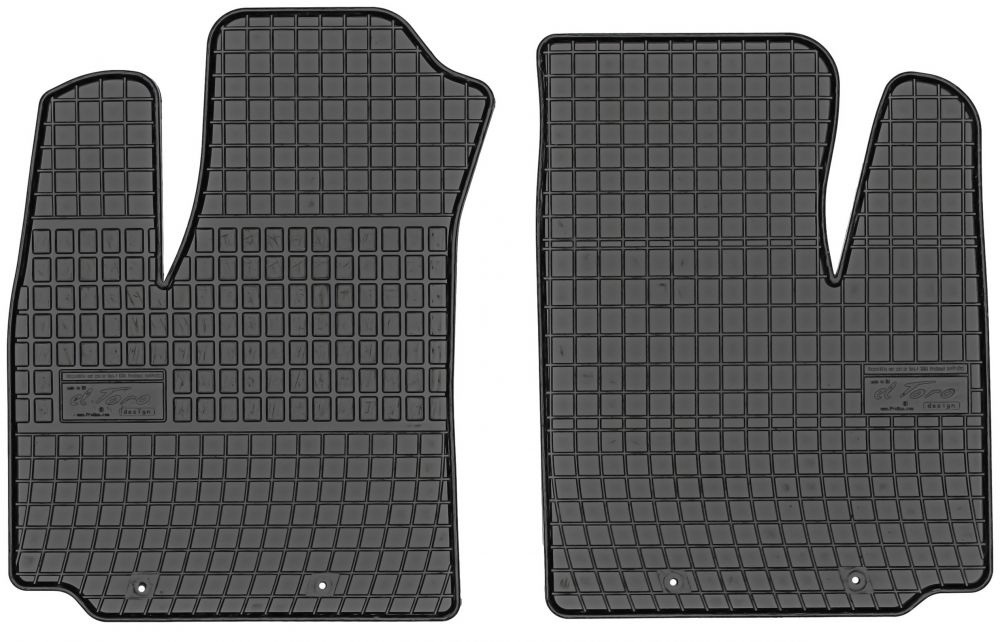 Set Covorase Auto Cauciuc Negro Fiat Doblo 1 2001-2008 2 Locuri 0911P