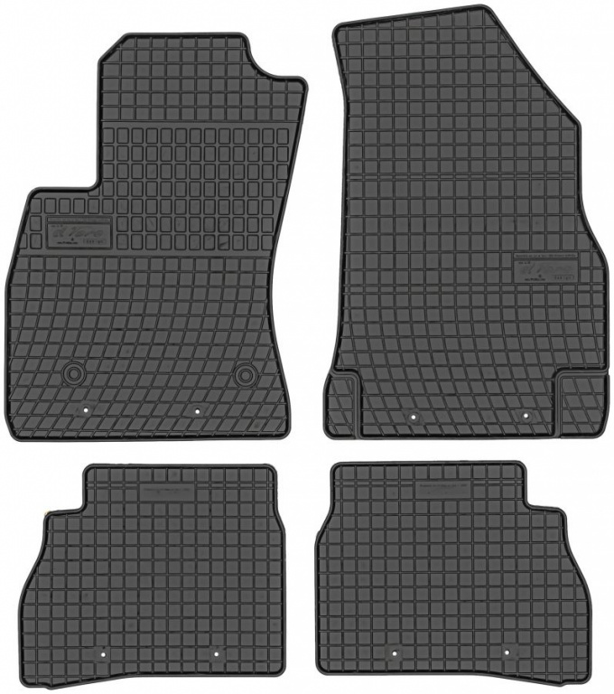 Set Covorase Auto Cauciuc Negro Fiat Doblo 2 5 Locuri 2008→ 0910