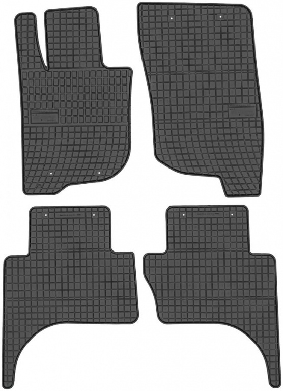 Set Covorase Auto Cauciuc Negro Fiat Fullback 2016→ 547679