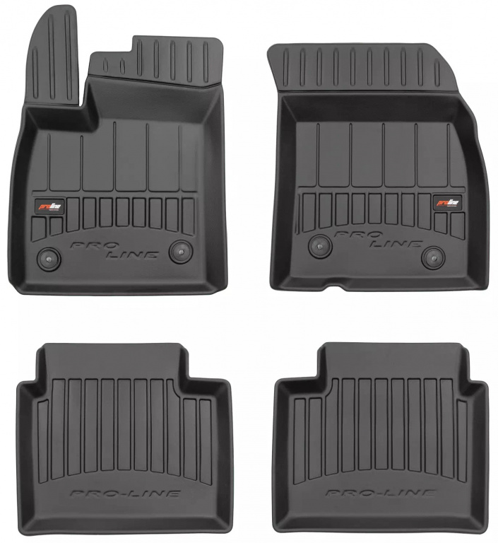 Set Covorase Auto Cauciuc Negro Ford Focus 4 2018→ Pro Line Tip Tavita 3D 3D407640