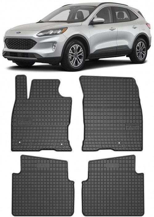 Set Covorase Auto Cauciuc Negro Ford Kuga 3 2019→ 411012