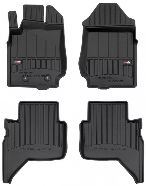 Set Covorase Auto Cauciuc Negro Ford Ranger 4 2018→ Pro Line Tip Tavita 3D 3D409880