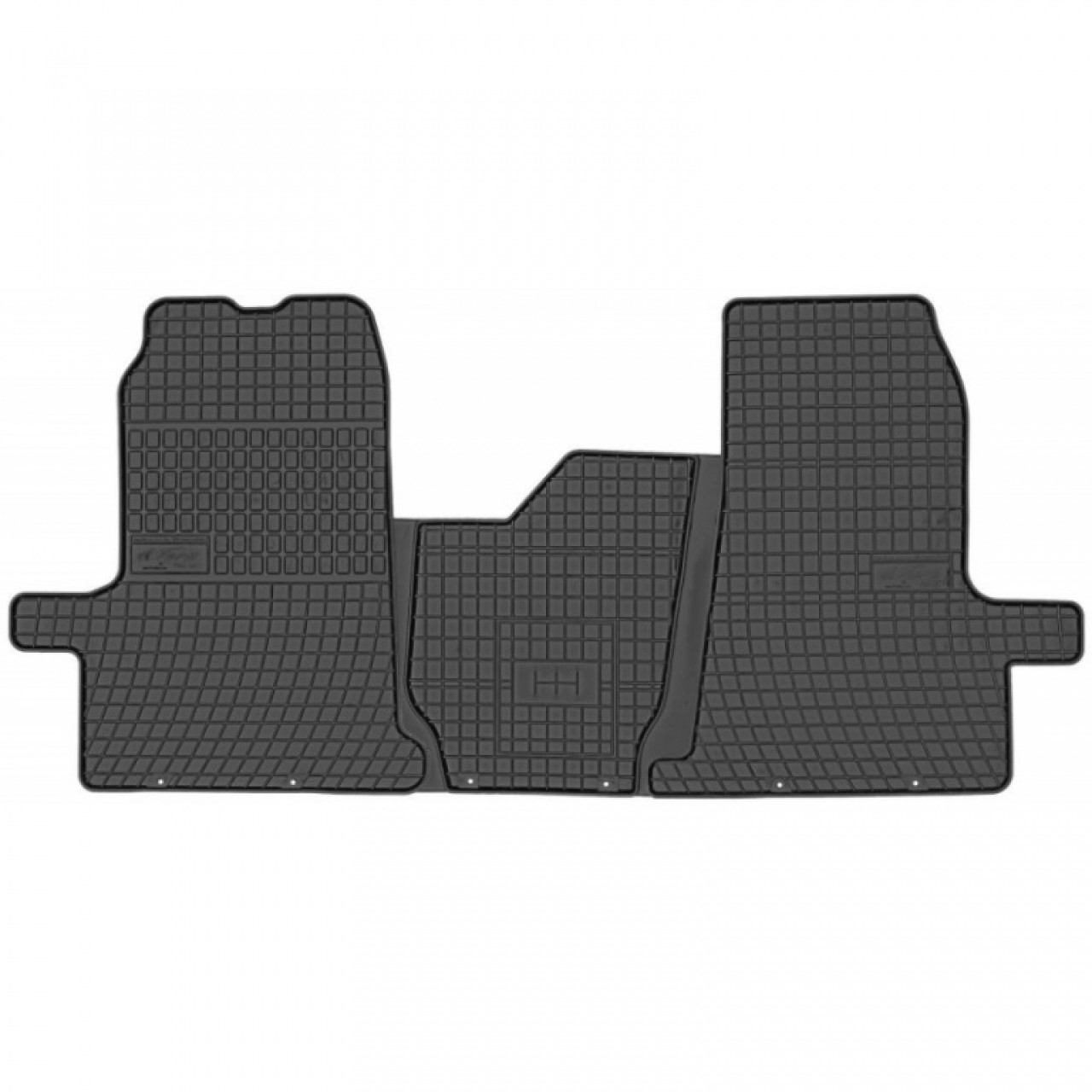 Set Covorase Auto Cauciuc Negro Ford Transit Custom Van 2017→ 3 Piese 410664