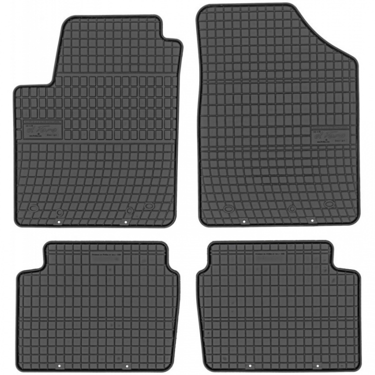 Set Covorase Auto Cauciuc Negro Hyundai i10 1 2007-2013 Cod: 0425