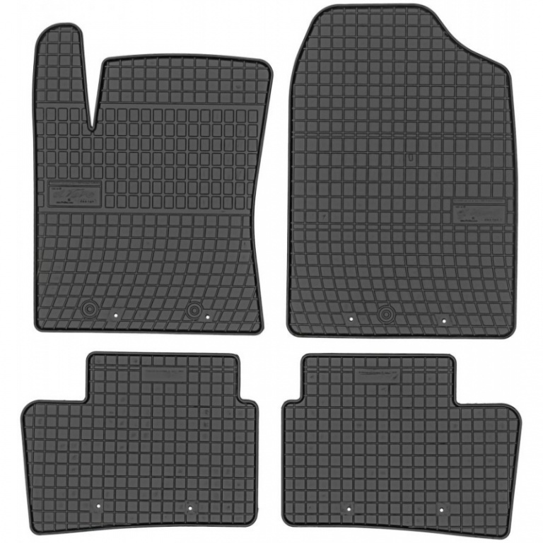 Set Covorase Auto Cauciuc Negro Hyundai i10 2 2013 → Cod: 0437
