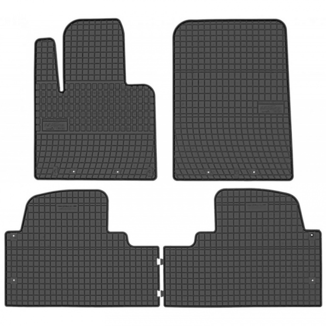 Set Covorase Auto Cauciuc Negro Hyundai Santa Fe 3 2015→ Cod: 546047