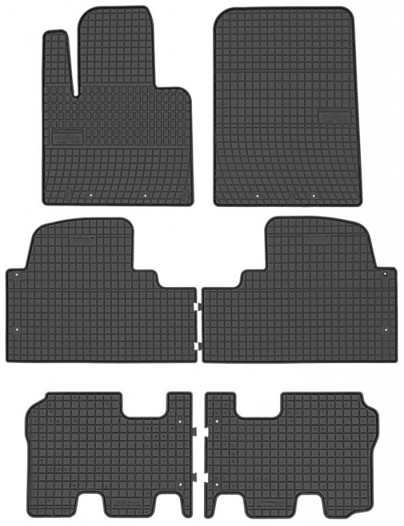 Set Covorase Auto Cauciuc Negro Hyundai Santa Fe 3 2015→ 546047+546528