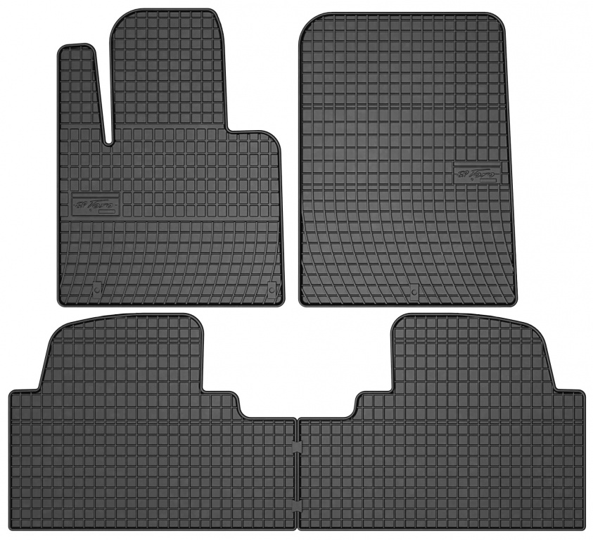 Set Covorase Auto Cauciuc Negro Hyundai Santa Fe 3 2015→ 546047