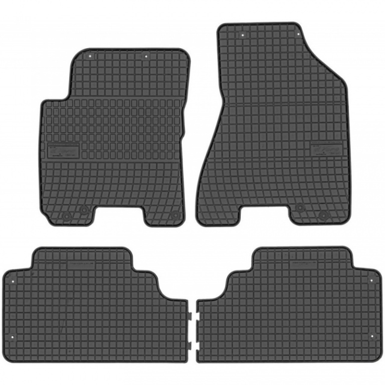 Set Covorase Auto Cauciuc Negro Hyundai Tucson 1 2004-2010 Cod: 0436