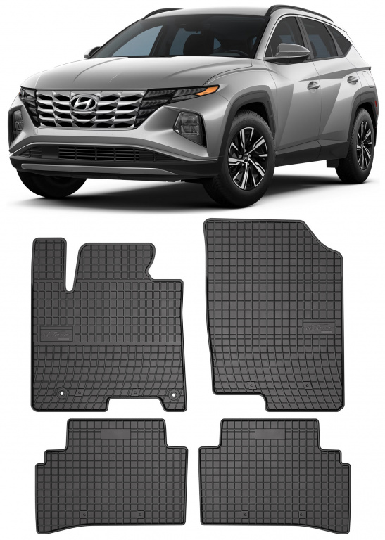 Set Covorase Auto Cauciuc Negro Hyundai Tucson 4 2020→ 411432