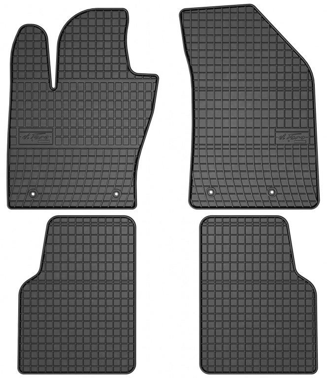 Set Covorase Auto Cauciuc Negro Jeep Compass 2017→ 401785