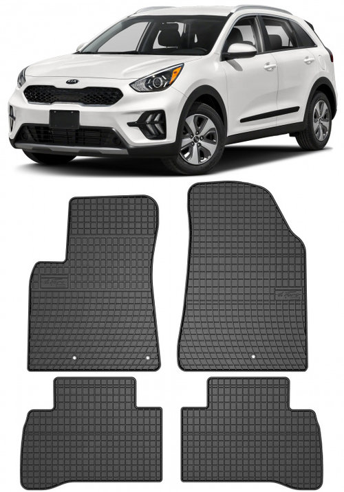 Set Covorase Auto Cauciuc Negro Kia Niro 1 2016-2022 547440