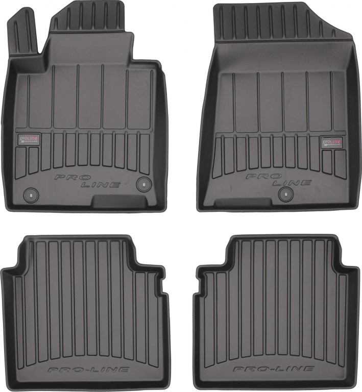 Set Covorase Auto Cauciuc Negro Kia Picanto 3 2017→ Pro Line Tip Tavita 3D 3D426795