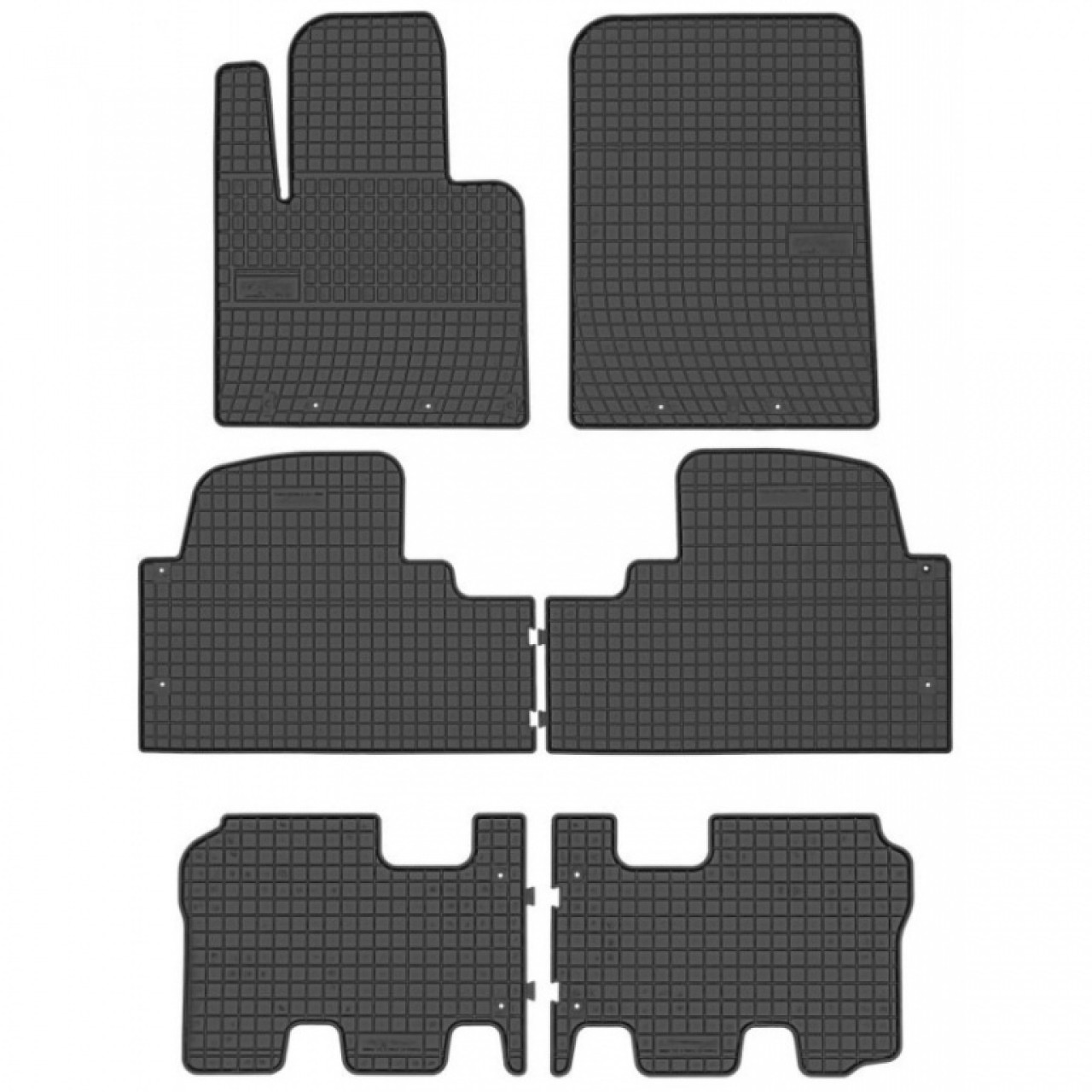 Set Covorase Auto Cauciuc Negro Kia Sorento 3 2015→ 546047+546528