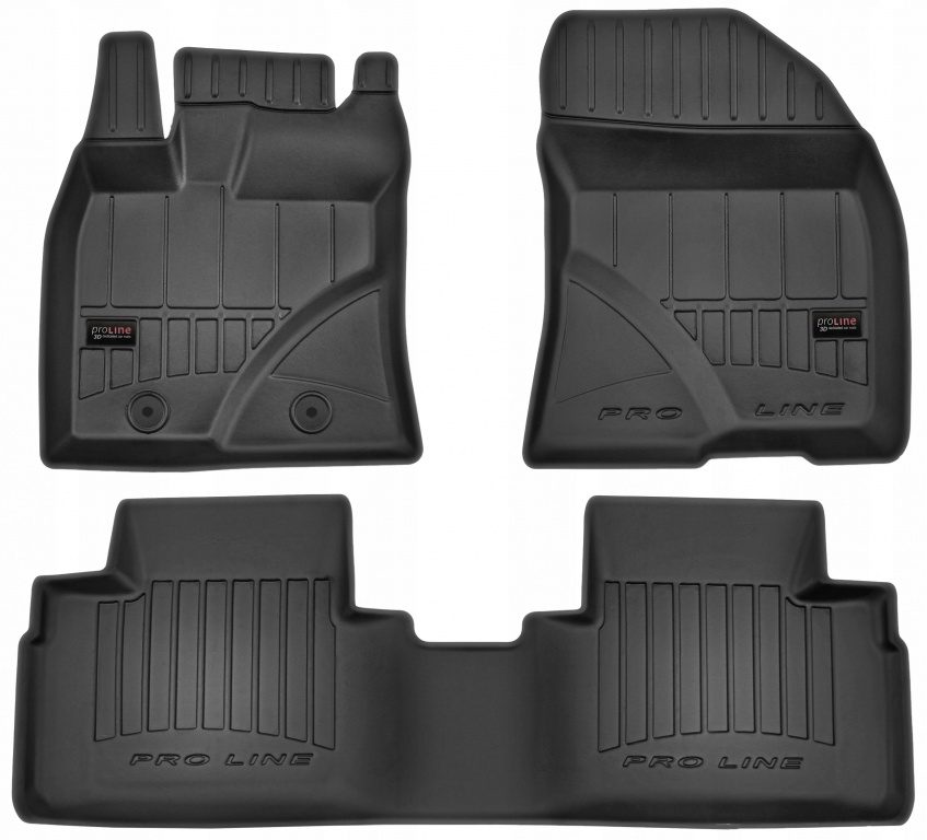 Set Covorase Auto Cauciuc Negro Kia Sorento 3 2015→ Pro Line Tip Tavita 3D 3D409644