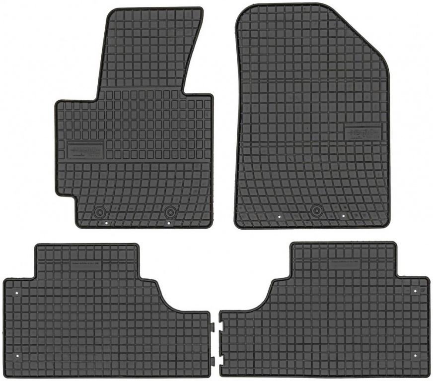Set Covorase Auto Cauciuc Negro Kia Soul 2 2014→ 0439