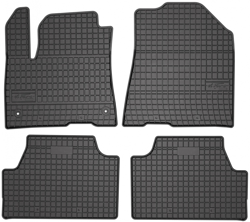 Set Covorase Auto Cauciuc Negro Kia Soul EV 2 2019→ 411364