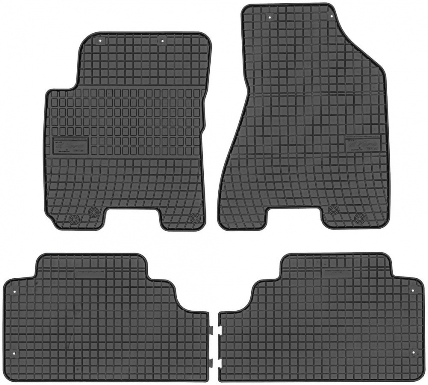 Set Covorase Auto Cauciuc Negro Kia Sportage 2 2002-2010 0436