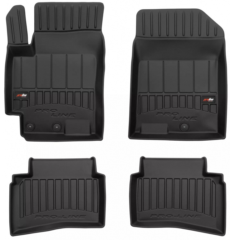 Set Covorase Auto Cauciuc Negro Kia Stonic 2017→ Pro Line Tip Tavita 3D 3D408029