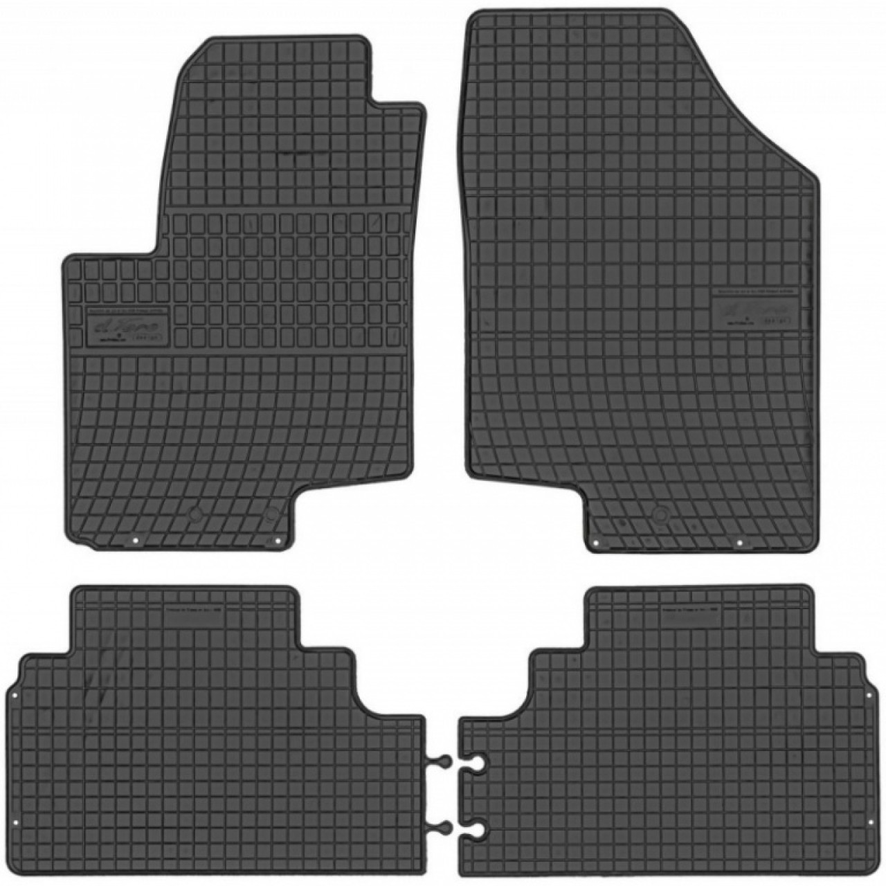Set Covorase Auto Cauciuc Negro Kia Venga 2010→ Cod: 0420