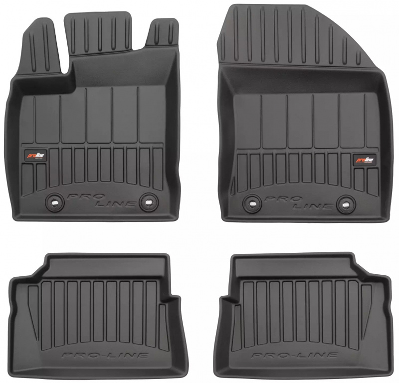 Set Covorase Auto Cauciuc Negro Lexus CT 2010→ Pro Line Tip Tavita 3D 3D409125