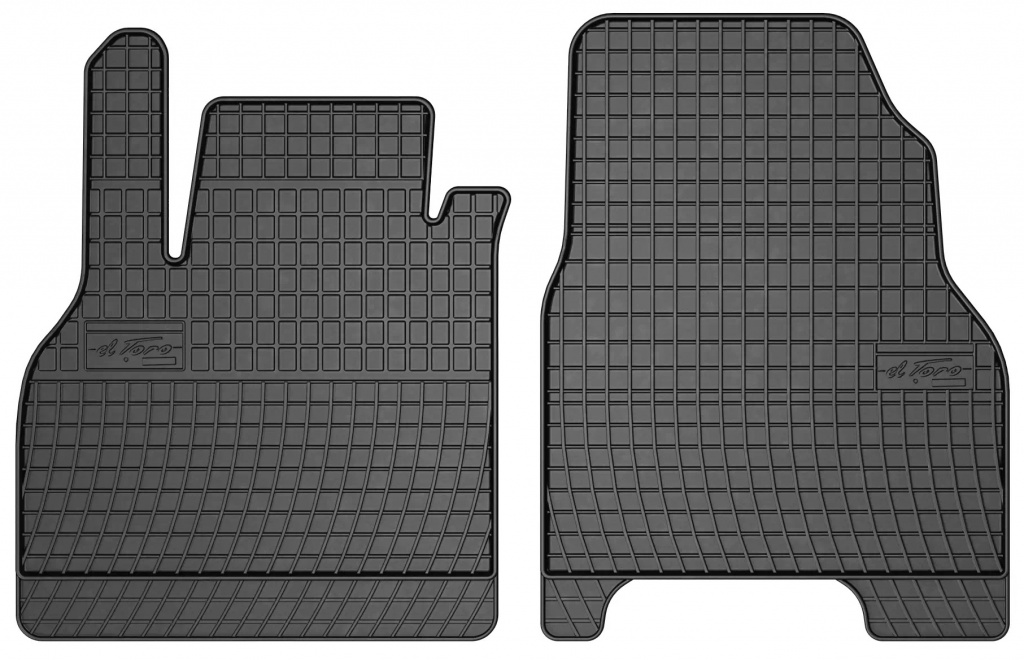Set Covorase Auto Cauciuc Negro Mercedes-Benz Citan 2 Locuri 2012→ 0783