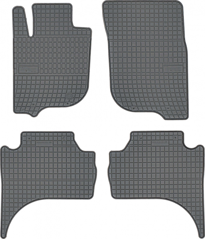 Set Covorase Auto Cauciuc Negro Mitsubishi L200 2019→ 410602
