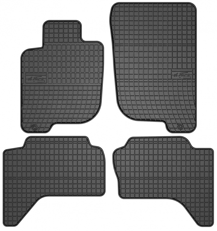 Set Covorase Auto Cauciuc Negro Mitsubishi L200 2006-2015 0483