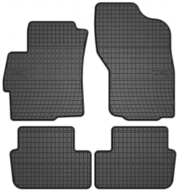 Set Covorase Auto Cauciuc Negro Mitsubishi Lancer 8 2007-2016 0481