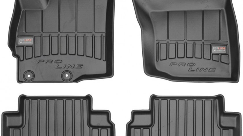 Set Covorase Auto Cauciuc Negro Mitsubishi Outlander 3 2012→ Pro Line Tip Tavita 3D 3D408319