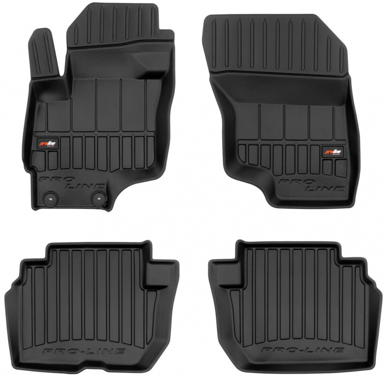 Set Covorase Auto Cauciuc Negro Mitsubishi Outlander 3 2012-2022 Pro Line Tip Tavita 3D 3D409910