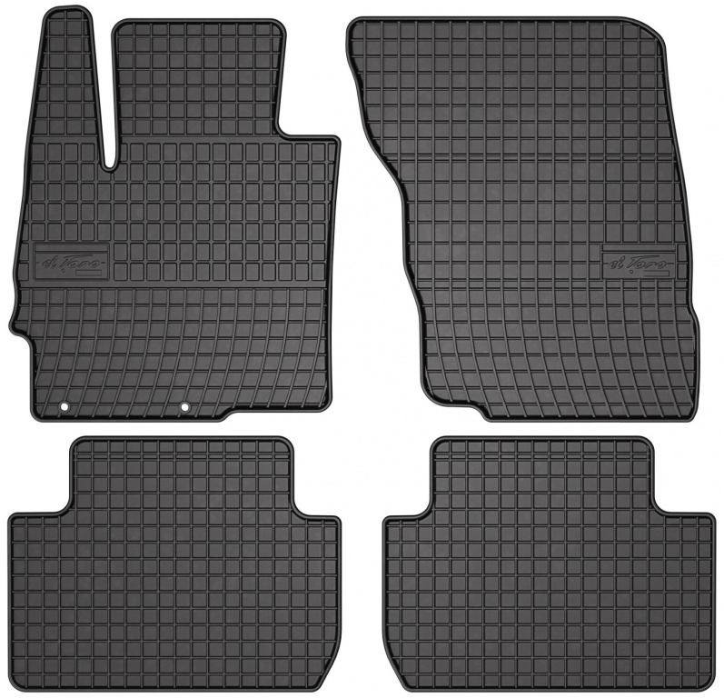 Set Covorase Auto Cauciuc Negro Mitsubishi Eclipse Cross 2017→ 402065