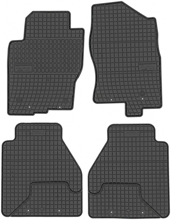 Set Covorase Auto Cauciuc Negro Nissan Navara 2010→ 0454