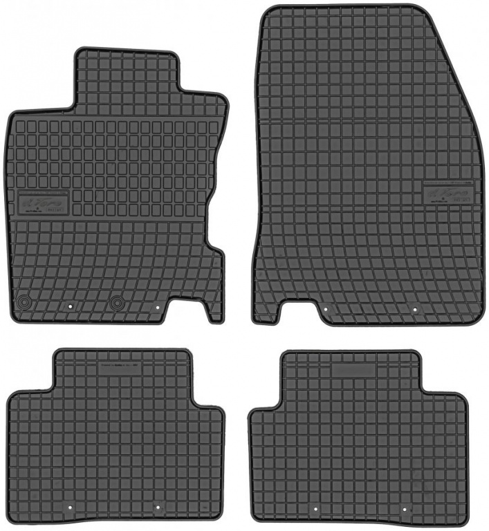 Set Covorase Auto Cauciuc Negro Nissan Qashqai 2 2013→ 0457
