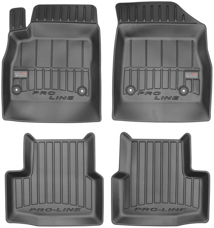 Set Covorase Auto Cauciuc Negro Opel Astra K 2015→ Pro Line Tip Tavita 3D 3D407022