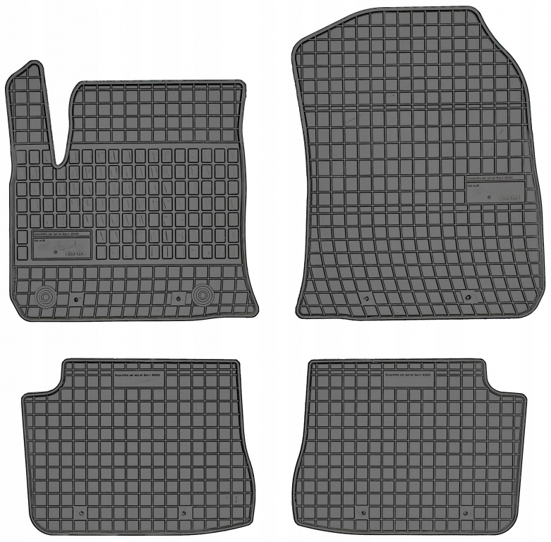 Set Covorase Auto Cauciuc Negro Opel E-Corsa 2019→ 411111