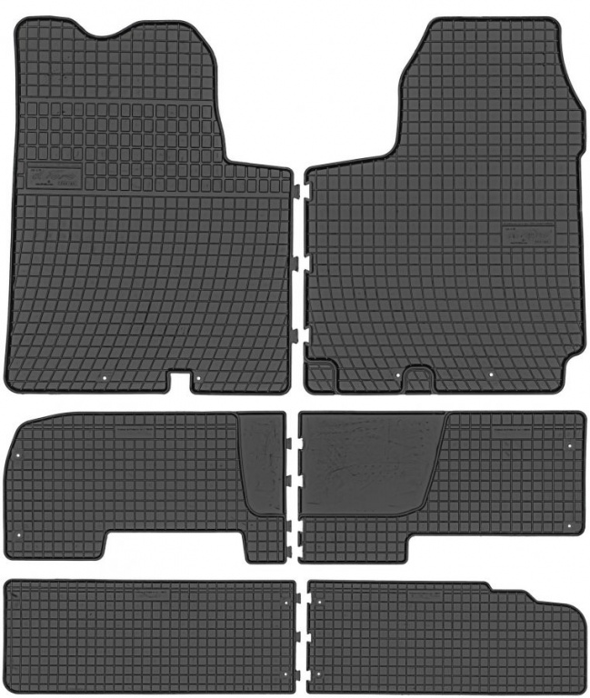 Set Covorase Auto Cauciuc Negro Opel Vivaro 1 2001-2014 D00694+546146+546177
