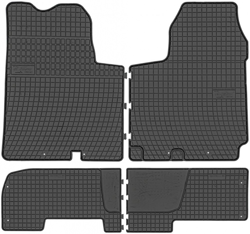 Set Covorase Auto Cauciuc Negro Opel Vivaro 1 2001-2014 D00694+546146