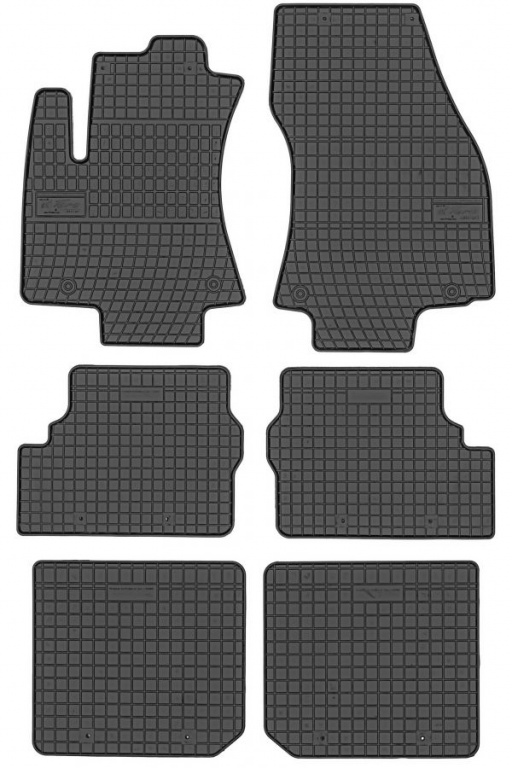 Set Covorase Auto Cauciuc Negro Opel Zafira A 1999-2005 7 Locuri 542759 + 542803