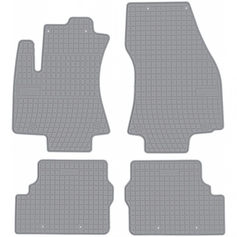 Set Covorase Auto Cauciuc Negro Opel Zafira A 1999-2005 5 Locuri Gri Cod: GR542759