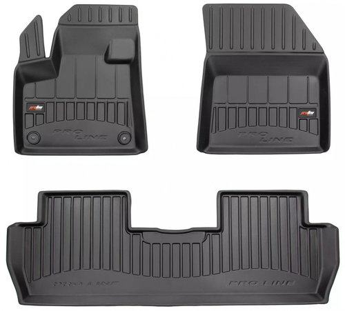 Set Covorase Auto Cauciuc Negro Peugeot 5008 2 2017→ Pro Line Tip Tavita 3D 3D407817