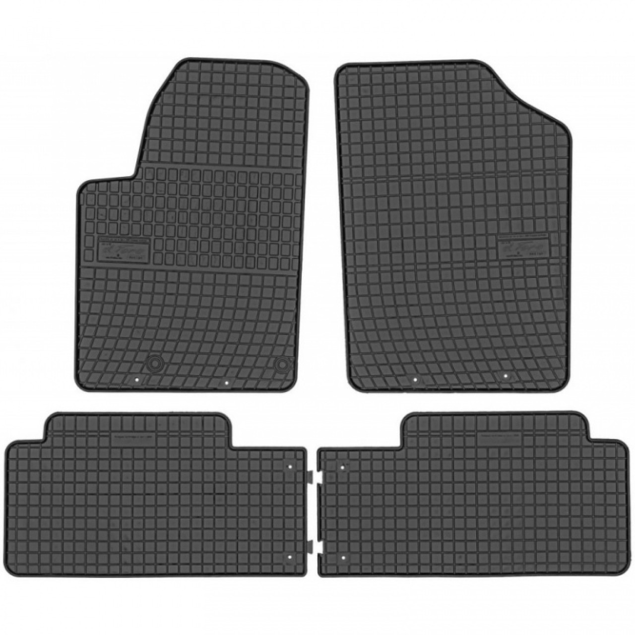 Set Covorase Auto Cauciuc Negro Peugeot Partner 1 1996-2008 Cod: 0645