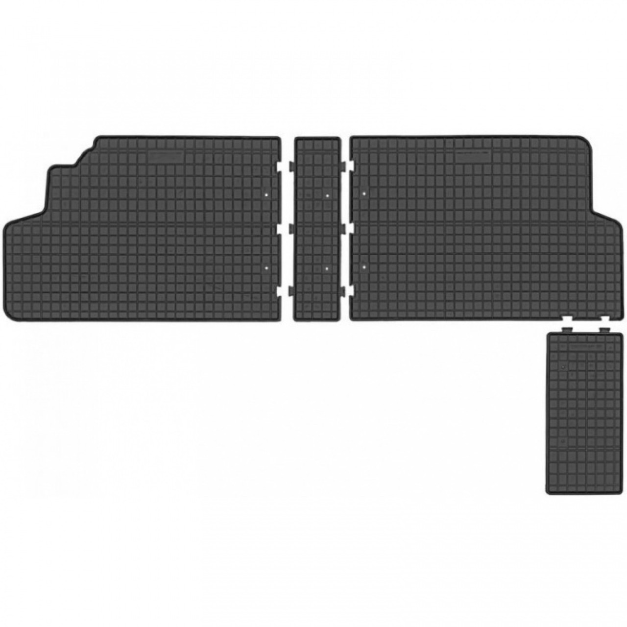 Set Covorase Auto Cauciuc Negro Peugeot Traveller 2017→ Randul 2 410381