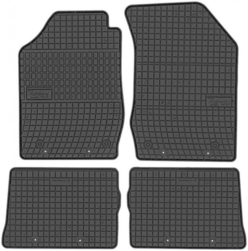 Set Covorase Auto Cauciuc Negro Renault Clio 2 1998-2005 0757