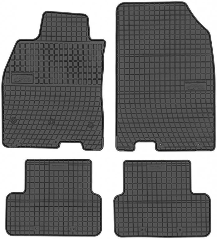 Set Covorase Auto Cauciuc Negro Renault Fluence 2010→ 0755