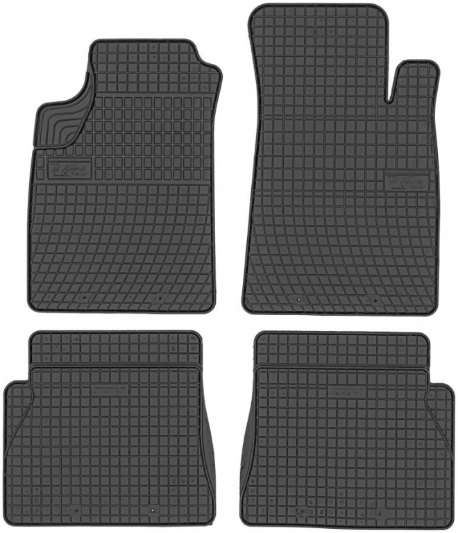 Set Covorase Auto Cauciuc Negro Renault Kangoo 1 1998-2008 0649
