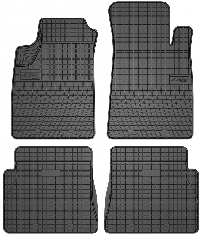 Set Covorase Auto Cauciuc Negro Renault Kangoo 1 1998-2008 0649
