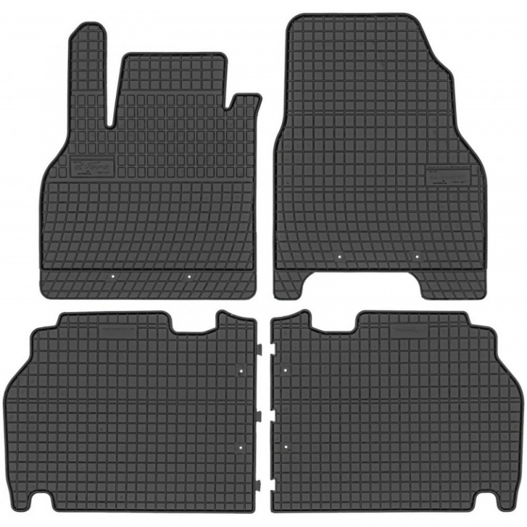Set Covorase Auto Cauciuc Negro Renault Kangoo 2 2008→ Cod: 07831