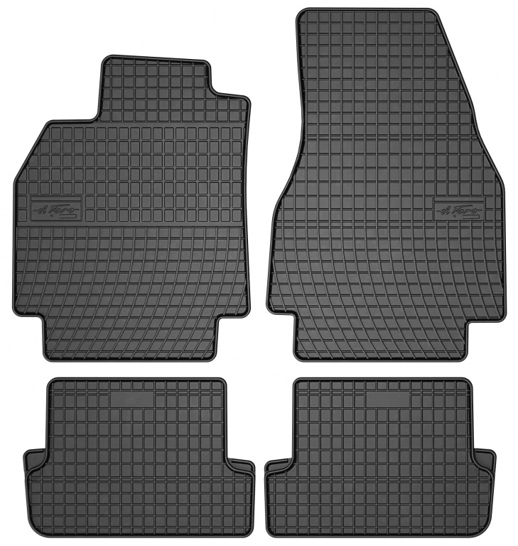 Set Covorase Auto Cauciuc Negro Renault Megane 2 2002-2006 0750